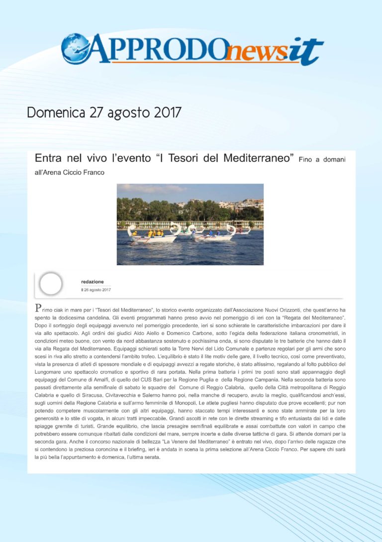 Rassegna Stampa 2017