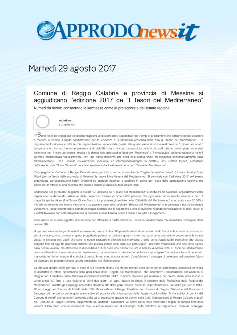 Rassegna Stampa 2017