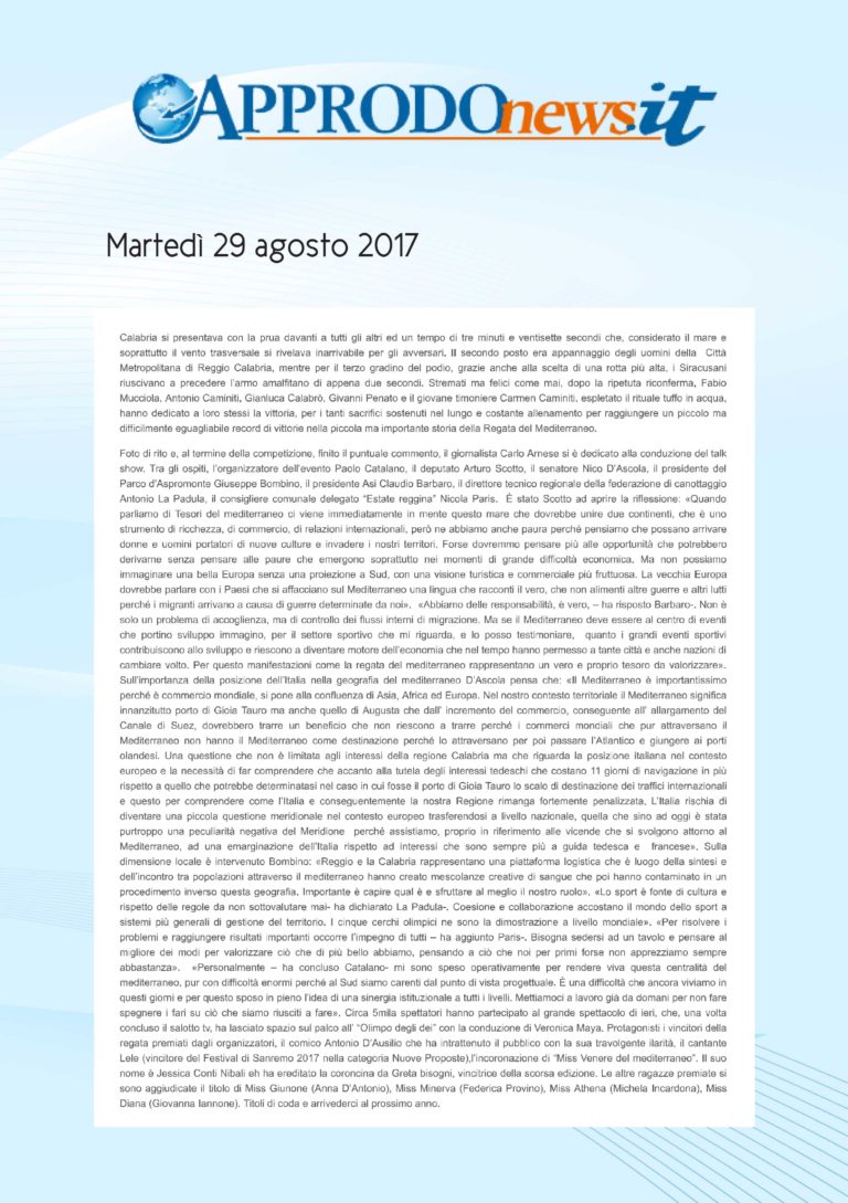 Rassegna Stampa 2017