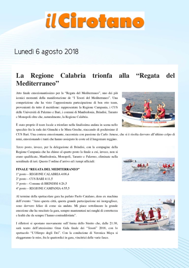 Rassegna Stampa 2018