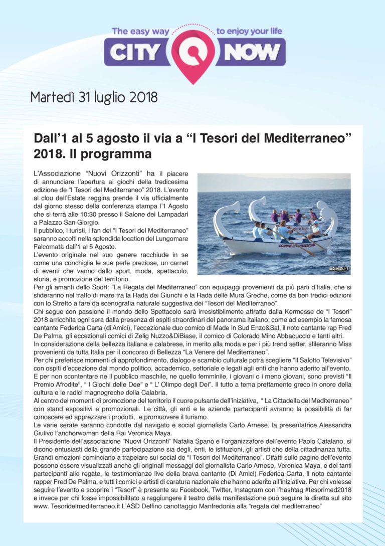 Rassegna Stampa 2018
